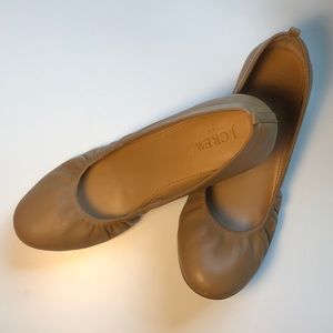 J Crew leather ballet flats